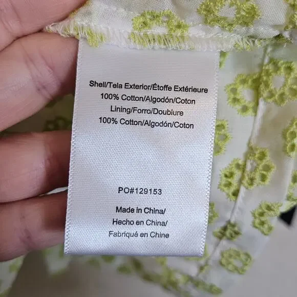 Modcloth Darling for the Prairie Peplum Tank Top White Green Floral Plus Size 2x - Picture 6 of 9